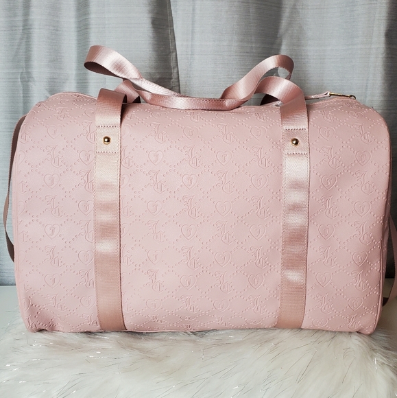JUICY COUTURE pink dusty blush rosie weekender duffle carry on - Picture 4 of 8